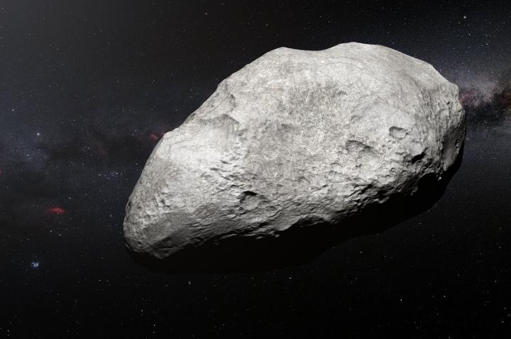 Artist's Impression of Exiled Asteroid 2004 EW95