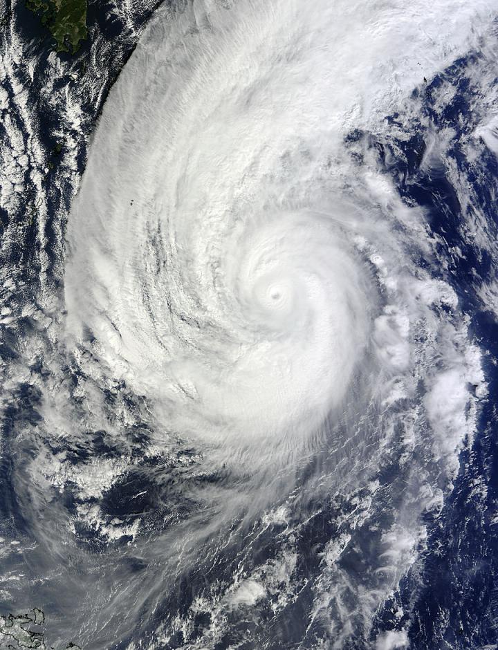 Terra Image of Super Typhoon Nuri