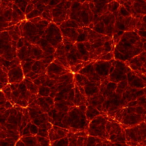 Simulation snapshot 1.2 billion light-years