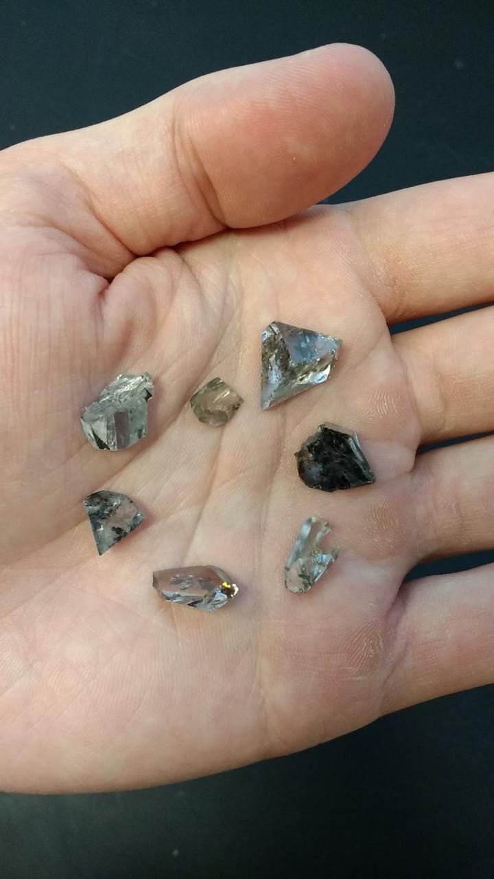 Assortment of Diamond Offcuts Used in the Study