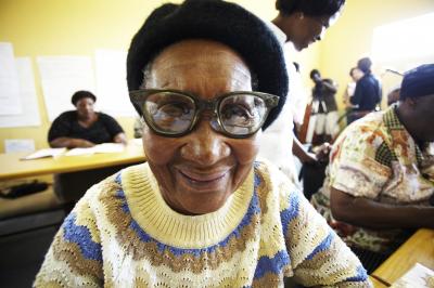 Thembani Waits for an Eye Examination