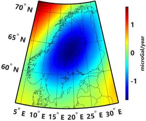 Gravity heat map