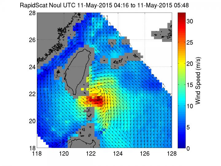 RapidScat Image of Noul