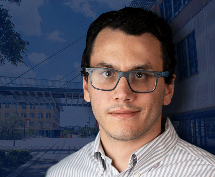 Anthony Rios, assistant professor of information systems and cyber security in the Carlos Alvarez College of Business at UTSA.