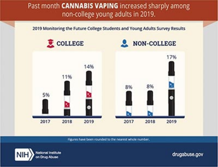 Vaping Rates in Young Adults