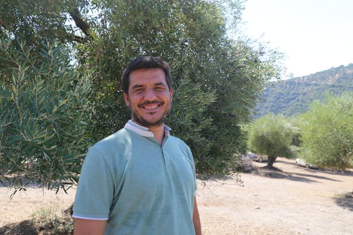 Francisco Marquez in a olive grove