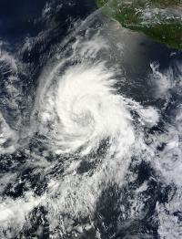 NASA Terra Satellite View of Tropical Storm Emilia