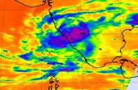 NASA AIRS Infrared image of Tropical Cyclone Jal