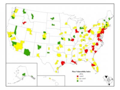 Color Coded Map [IMAGE] | EurekAlert! Science News Releases