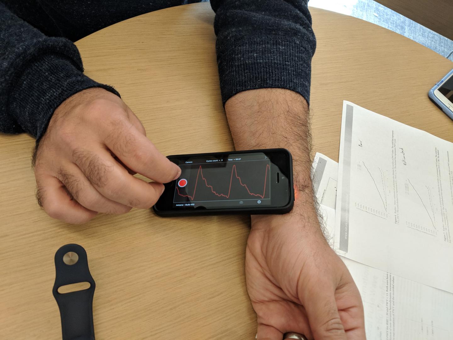 Pulse Wave Captured Using An iPhone's Camera