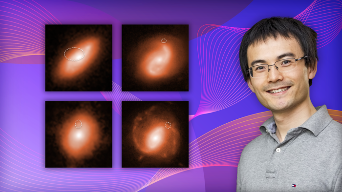 Kenan Qu with fast radio burst images