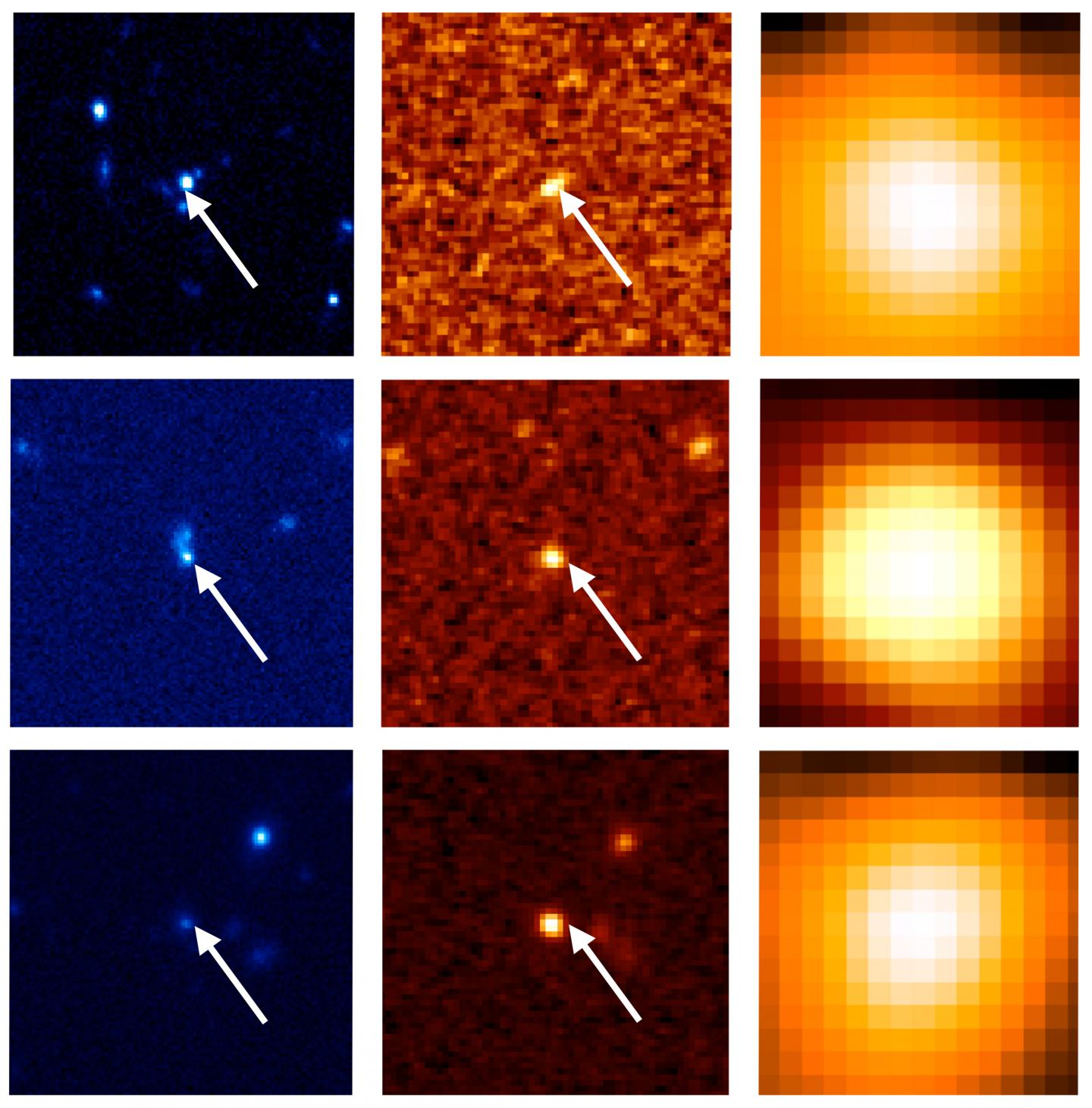 Images of 3 Dust Obscured Galaxies in Optical, Near-Infrared, and Mid-Infrared Light