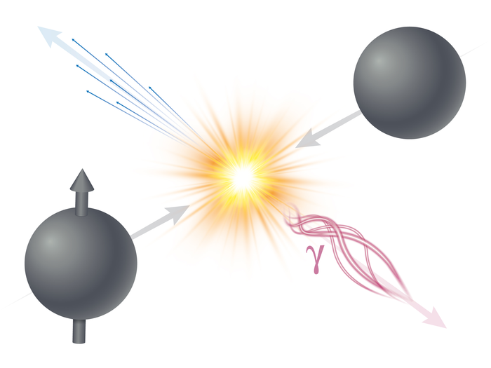 polarized proton collision produces direct photons