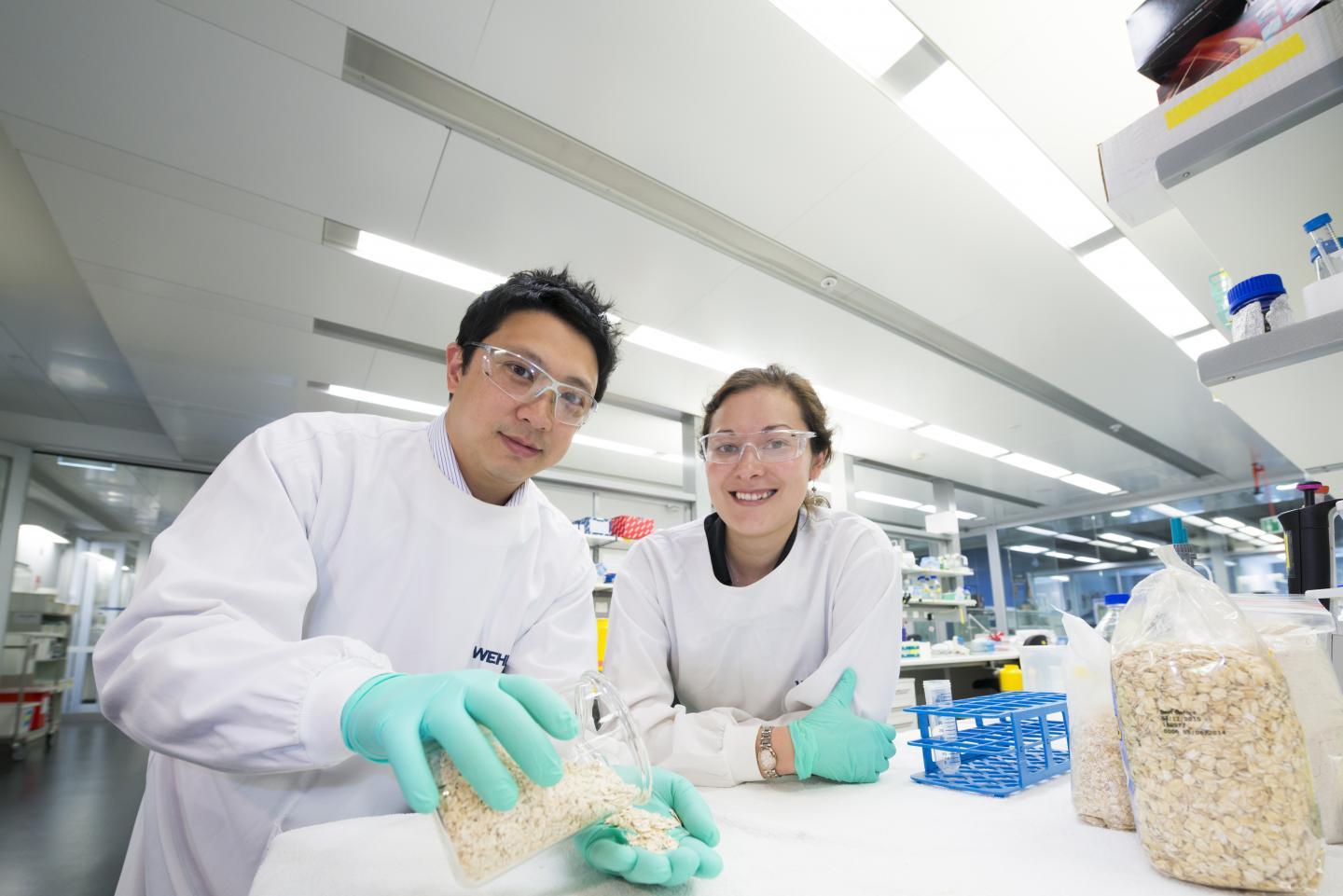 Coeliac Disease Researchers Dr Jason Tye-Din and Dr Melinda Hardy