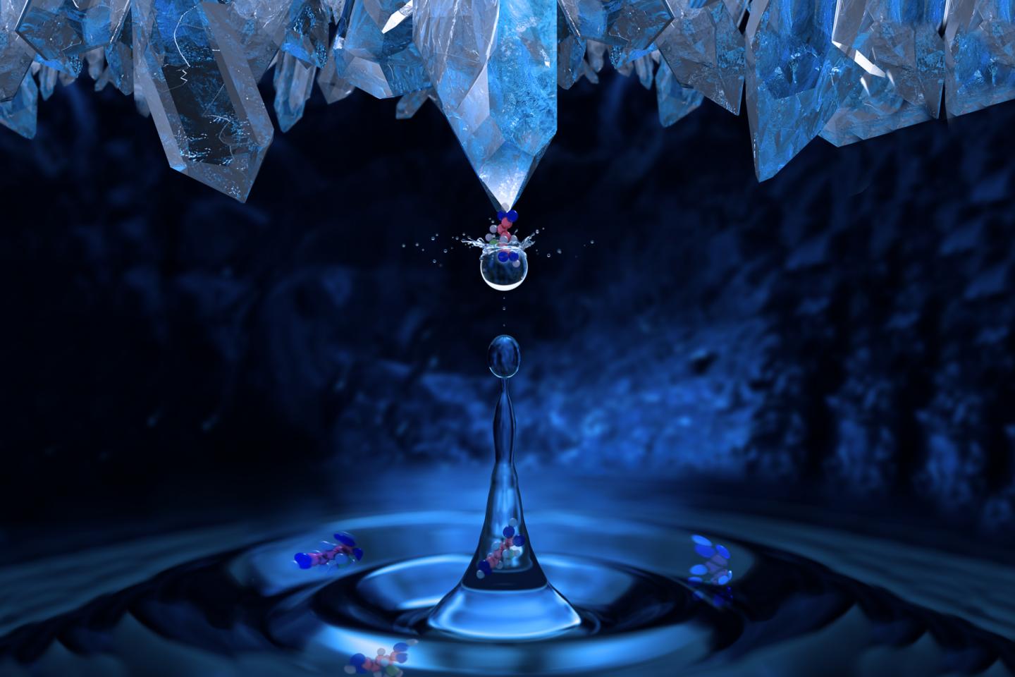 Molecules Integrate into Crystal