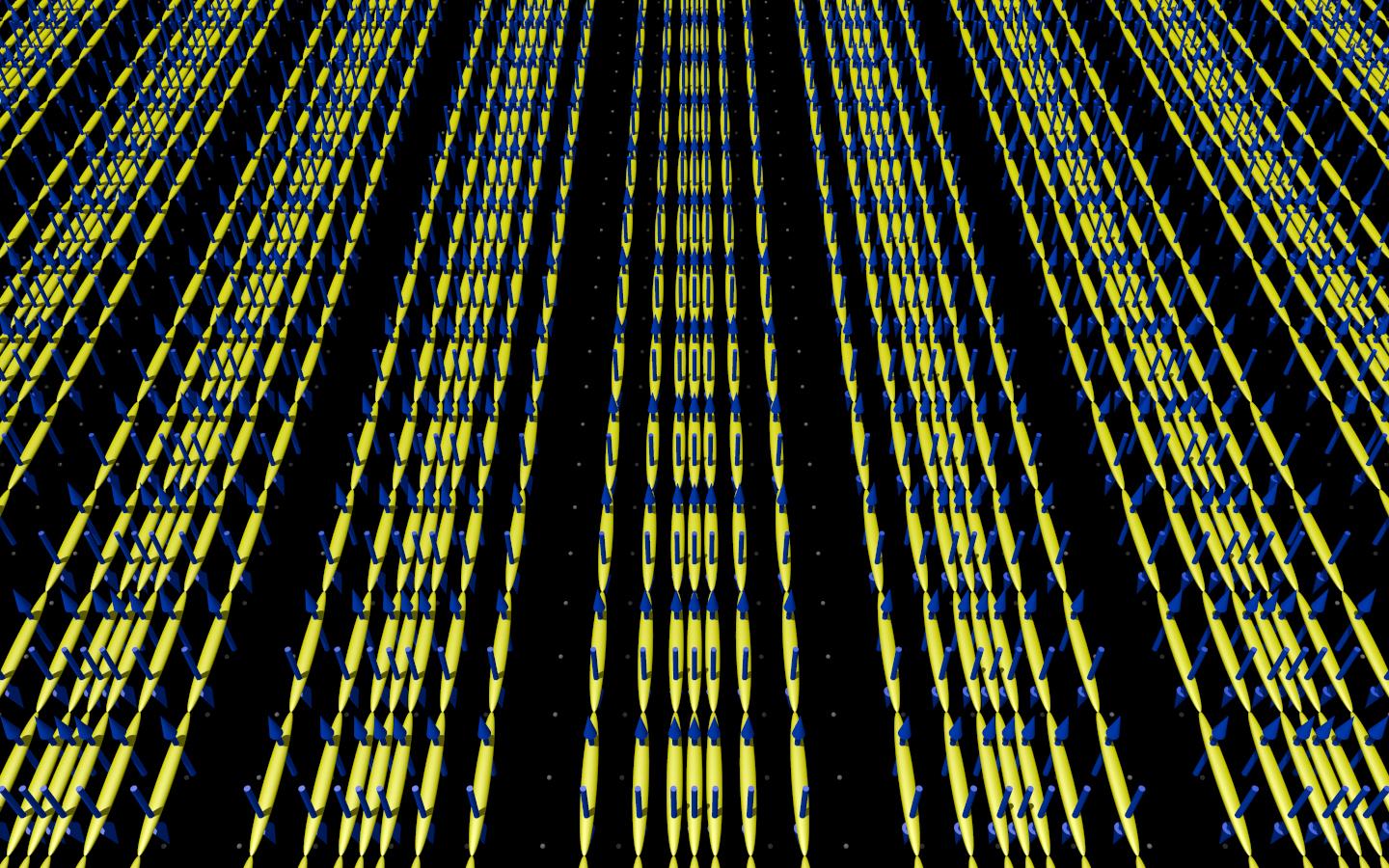Schematic Image Representing a Periodic Variation in Density of Cooper Pairs