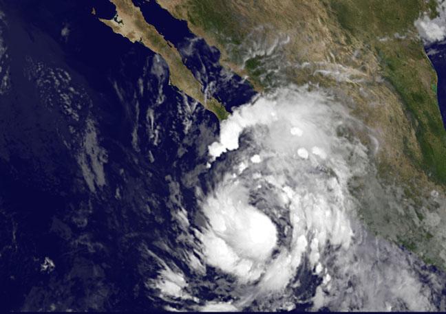 Tropical Storm Simon Crawling Along Mexico's West Coast