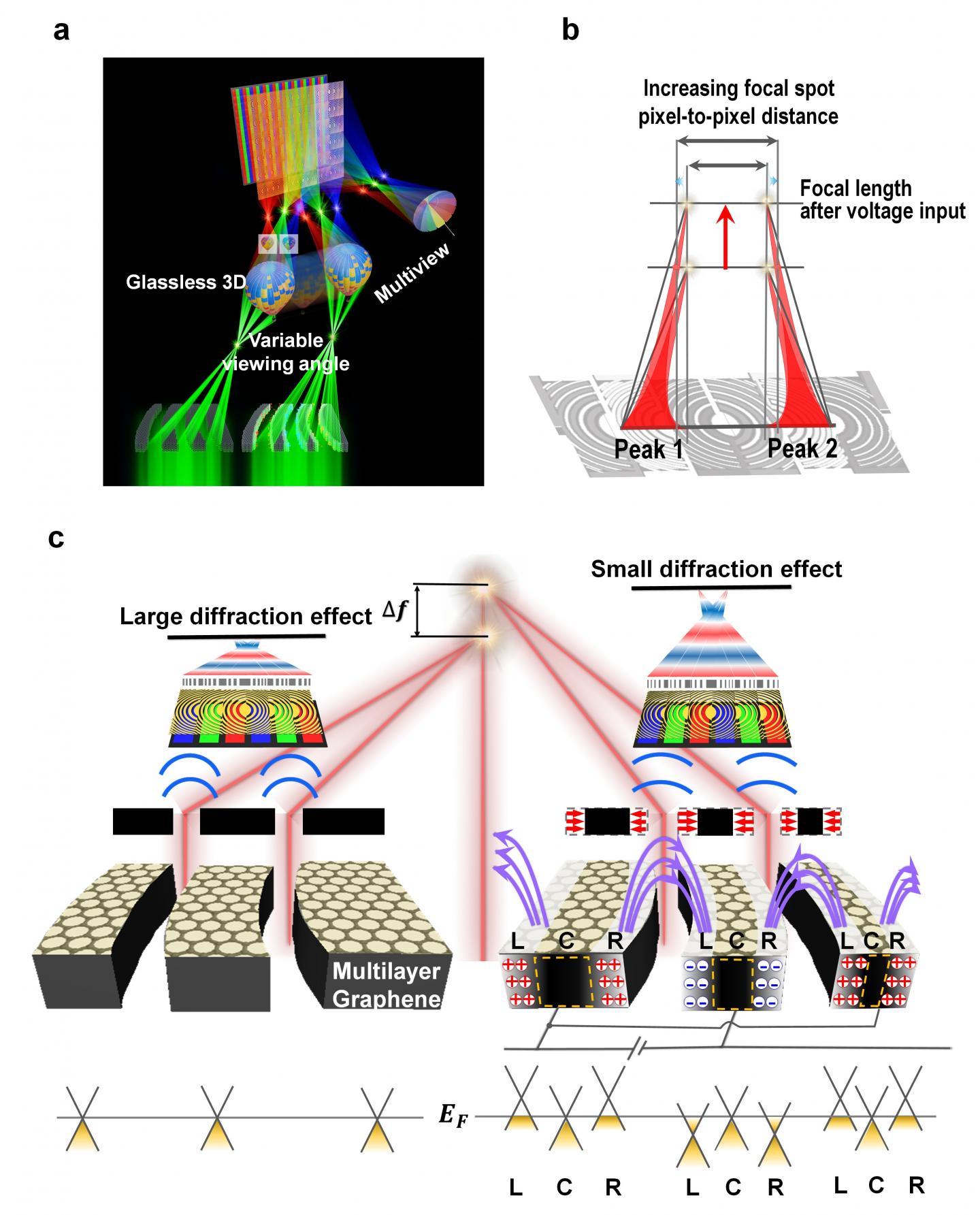 Mechanism of a Graphene-Based Tuneable Focal Length