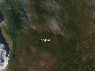 Farmland Fires in Angola