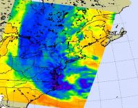 NASA's Aqua Satellite Captured Infrared Imagery of Hurricane Sandy