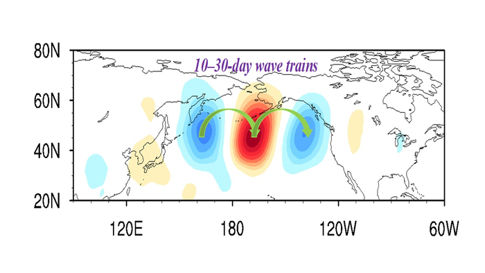 Summer intraseasonal wave train over the North Pacific