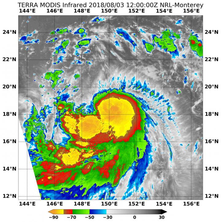 NASA finds power in Tropical Storm Shanshan's EurekAlert!