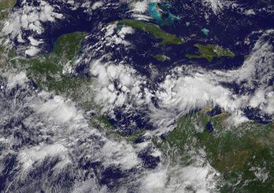 GOES-13 Sees Tropical Depression 15 Form