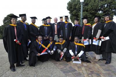 First Class of UH Petroleum Geophysics Grads at University of Cape Town