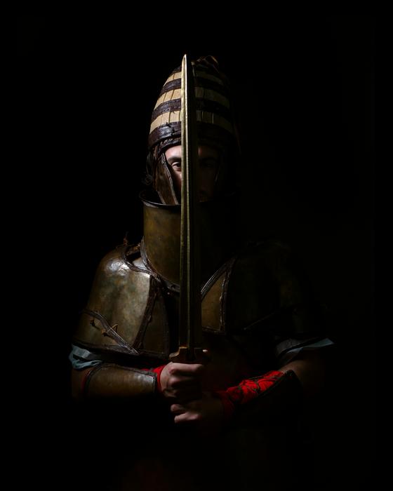 Professional photo of replica armour