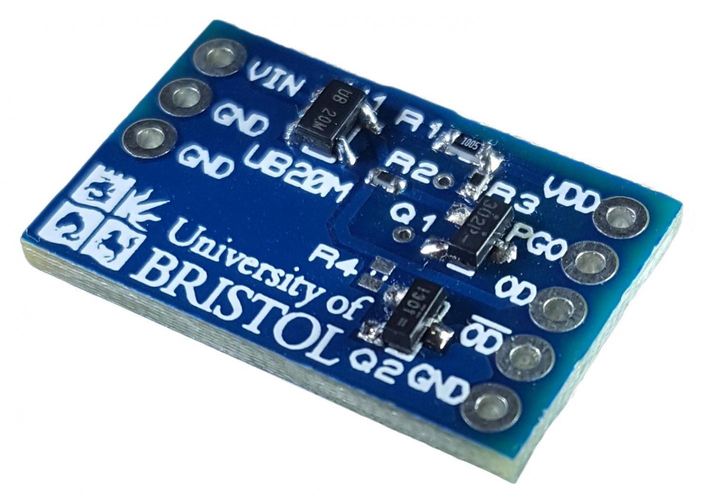 An Image of the Ultra-Low Power UB20M Voltage Detector Chip