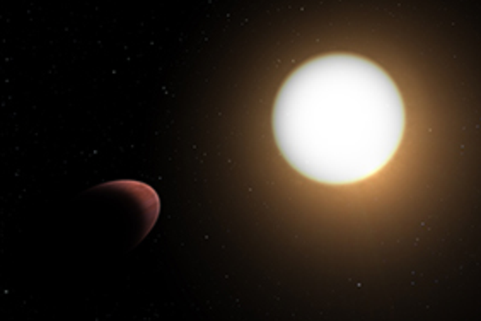 CHEOPS reveals a rugby ball-shaped exoplanet
