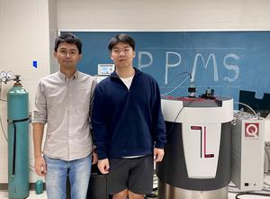 Ferromagnetic resonance experiments to study spin dynamics uses the Physical Property Measurement System (PPMS)