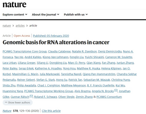 Genomic basis for RNA alterations in cancer