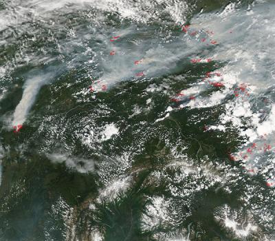 Smoke from Alaska and Canada