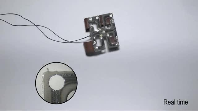 A Quadruped Robot Heals Itself with New Material