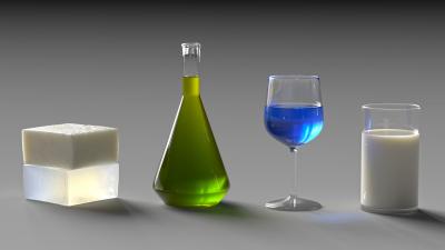 Rendered Image of Translucent Materials