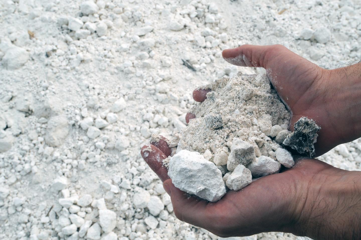 Gypsum in Hands