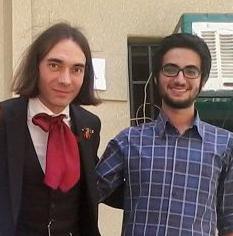Cédric Villani with lead scientist Alireza Zamani