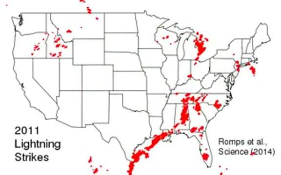 The Effect of Global Warming on US Lightning Activity