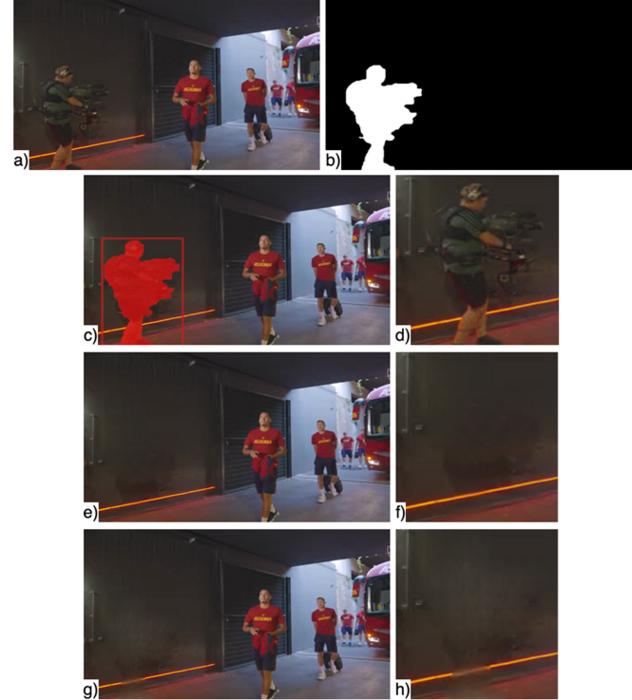 Cameramen video inpainting base use-case