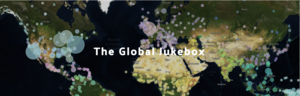 Screenshot of the Global Jukebox, map view.