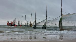 NIOZ fyke at North Sea inlet Marsdiep near Texel since 1960