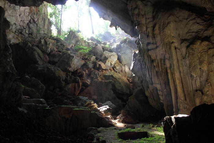 Sunlight enters Tam Pà Ling Cave