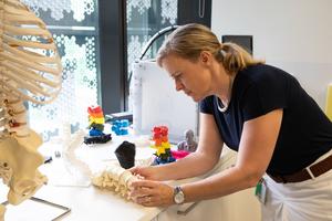 QUT Associate Professor Paige Little develops custom products to help children with scoliosis.