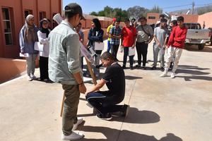 El Mehdi Essaidi leading an observing session.