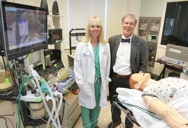 Dr. Lacey MenkinSmith (left) and Dr. Jerry Reves (right) of the Medical University of South Carolina