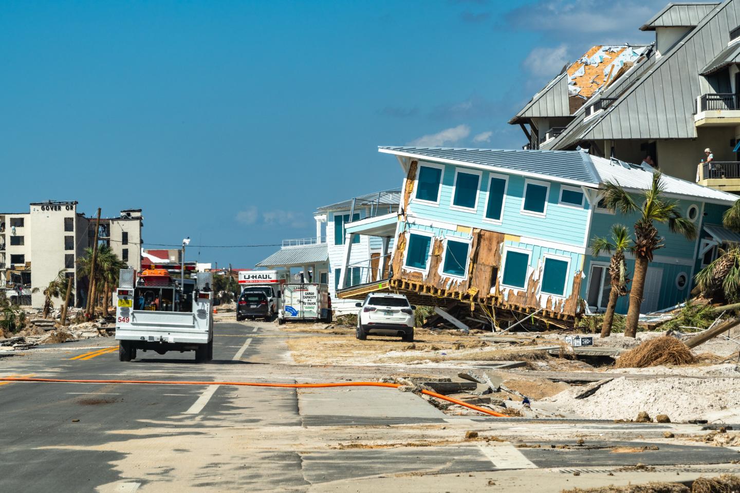 Aftermath of Hurricane Michael Making Landfall