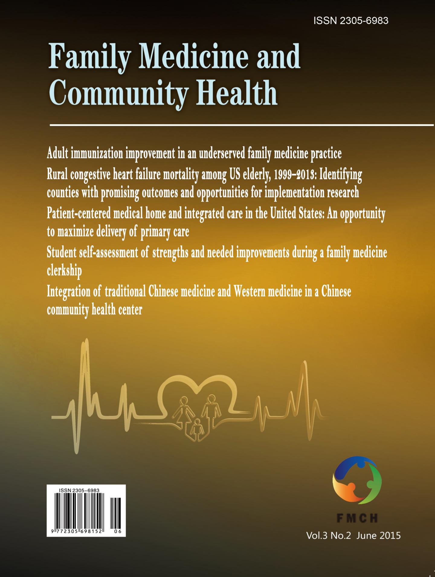 <em>Family Medicine and Community Health</em> Cover