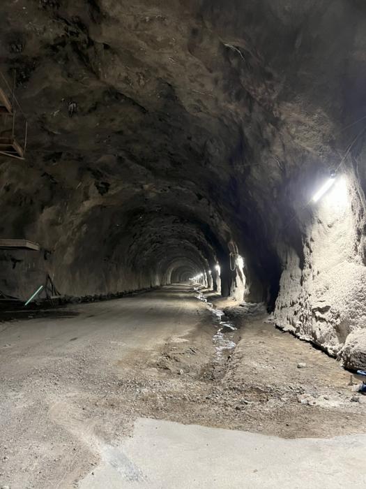 Inside of the North Bore tunnel