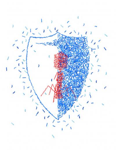 Gut Viruses: An Artistic Rendering